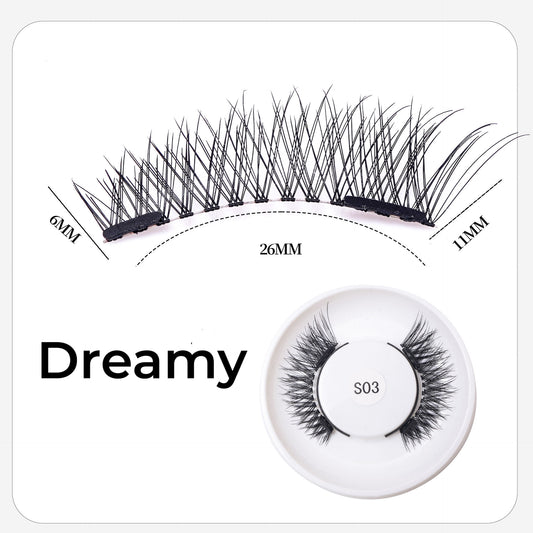 Magnetic eyelashes with applicator