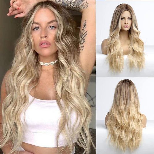 Wig (wavy long hair)